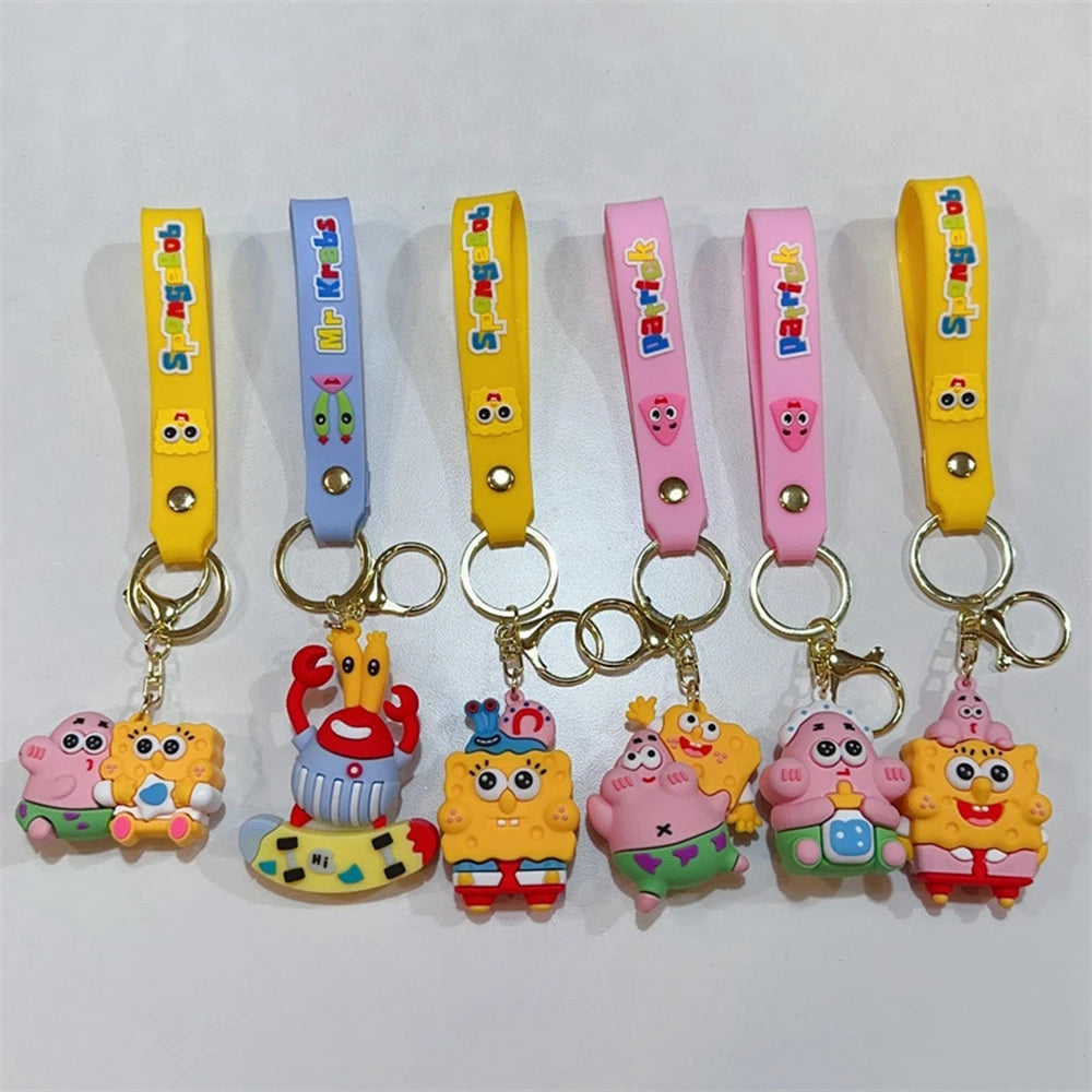 Cartoon SpongeBob Figures Keychain - Image 5