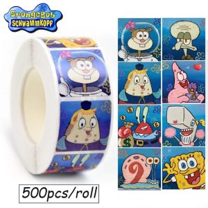 500PCS SpongeBob & Patrick Star Stickers