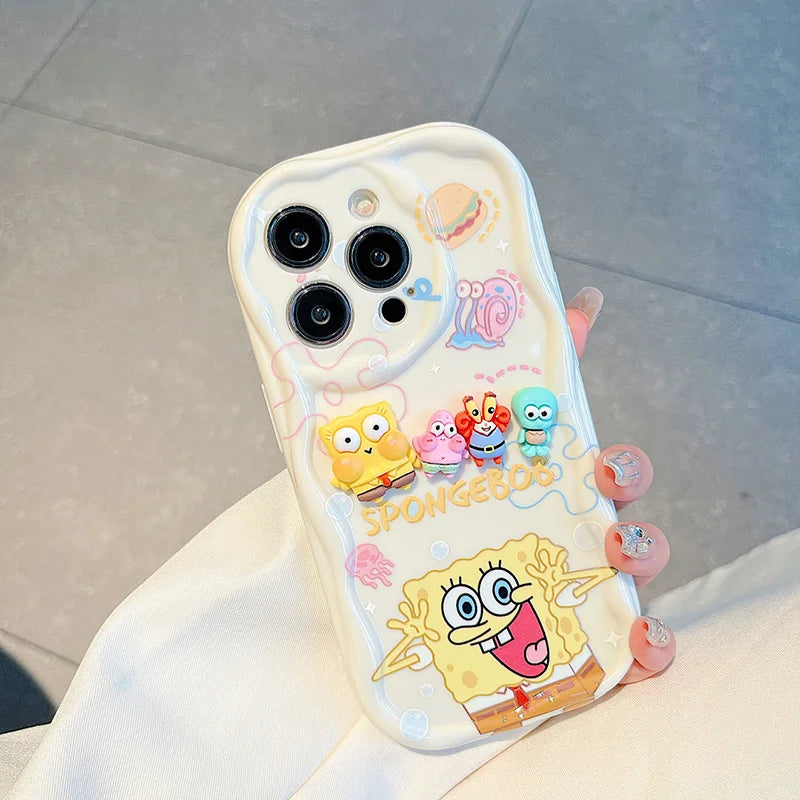 3D Patrick Star Toy Family TPU Soft Phone Case - Image 5