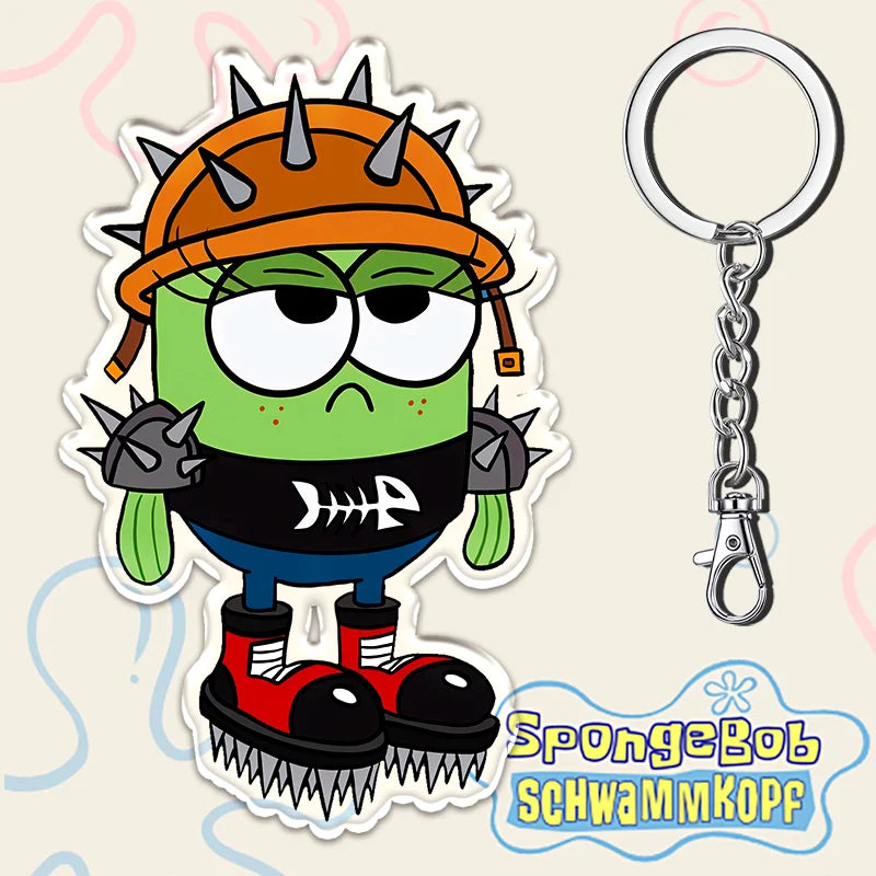 12cm SpongeBob SquarePants Student Backpack Key Pendant - Image 31