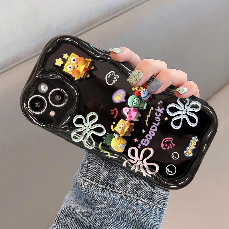 3D Patrick Star Toy Family TPU Soft Phone Case - Image 4