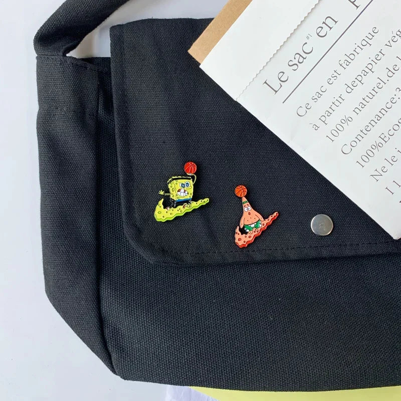 SpongeBob & Patrick Anime Alloy Brooches - Image 5